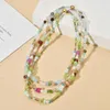 Choker Elegant Design Fashion Glass Mix Beads Necklace For Women Handmade Colorful Party Gift Jewelry