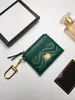 Luxury Designer Wallet Marmont 4 card slot Credit id card Coin Purses Women Leather keychain card holder mens wholesale Key Wallets quilted Clutch gift small purse