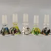 Glass USA Colorful Wig Wag Smoking 14MM 18MM Male Joint Herb Tobacco Filter Bowl Oil Rigs Portable Replaceable Bubbler Waterpipe Bong DownStem Cigarette Holder DHL