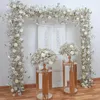 Kwiaty dekoracyjne 80/70/60/50/40 cm Biała oddech Baby Rose Artificial Flower Ball Wedding Table Centerpiece Deco Gypsophila Floral Event