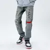 Męskie dżinsy ropa grunge y2k streetwear w lupgy rozbite dżinsy spodnie Mężczyźni ubrania proste w stylu vintage dżinsowe spodnie Vetements Homme 230529
