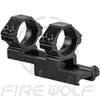 FIRE WOLF 30mm Offset 20mm Picatinny Weaver Rings Mount Bi-direction Dia Hunting Tactical Rifle Scope Mounts Accessories