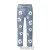 23 Flower Full Print Jeans byxor överdimensionerade streetwear raka casual män och kvinnor denim trusersg2ib