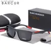 Solglasögon Barcur Brand Solglasögon Män TR90 Frame Ultralight Polariserade Vintage Sun Glasögon för kvinnor Square Eyewear UV400 Protection L230523