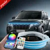 New Led Car Hood Light Strip Auto Modified Decorative Light Car Daytime Running Lights APP Remote Control Streamer Voice Control 12v