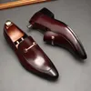 Mocassini da uomo di lusso Scarpe da cerimonia primaverili in vera pelle Scarpe da uomo casual da uomo con slip marrone nero