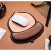 Pads Ergonomic 3D Mouse Pad Cute Nut Anime Soft Silicon Gel Gaming Mousepad with Wrist Support Mouse Mat Creative