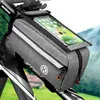 Nieuwe Nieuwe Fietstas Frame Voor Bovenbuis Fietstas Waterdicht 6.0/6.4in Telefoon Case Touchscreen Tas Mtb pack Fietsaccessoires