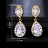 Stud Emmaya Fashion Jewllery Drop Zircon Clip Boucles D'oreilles Sans Piercing Crevaison Boucles D'oreilles Pour Les Femmes Bijoux De Mariage J230529