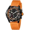 Reloj de lujo superior para hombre Cuarzo Endurance Pro Avenger Cronógrafo Relojes de 44 mm Múltiples colores Relojes de goma para hombre Relojes de pulsera de vidrio