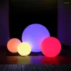 Utomhus Garden Ball Light Remote Control Floor Street Lawn Swimming Pool Wedding Party Festival Home Decoration LED