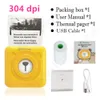 Printers Peripage 304dpi Thermal Photo Printer Wireless Portable Label Maker Machine Barcode Sticker Paper iOS Android Phones Fotos Papel