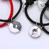 Bracelets porte-bonheur 2 pièces/ensemble mode Couple pour femmes hommes Yin Yang magnétique correspondant amitiés corde Bracelet saint valentin