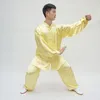 Etniska kläder Taichi Wushu Uniform Traditionella kinesiska uniformer Vuxen Morning Gymnastics Top Pants Martial Arts Wing Chun Suit