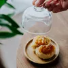 プレートahunderjiaz 2023レトロペストリーガラスカバーベースの日本の小さなスナック料理デザートトレイホームキッチン食器セット