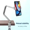 Stands verstelbaar bed tabletstandaard voor 412,9 inch mobiele telefoons tablets aluminium arm bed bureau tablet montage ondersteuning voor iPad mini