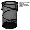 Basket Laundry Basket Dirty Clothes Storage Basket for Dormitory with Double Handle Fine Mesh Foldable Net Bathroom Large Collapsible