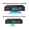 Contrôle Terow Poe Switch Full Gigabit 5 Ports1000Mbps réseau LAN RJ45 Hub Smart Ethernet Switcher 65W pour la caméra IP / AP / WiFi sans fil