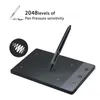 Tabletler Huion H420 Grafik Tablet 3 Express Keys 2048 Basınçlı Dijital Kalem Tablet Animasyon için İmza Yedi Çizim OSU Oyunları