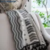 Curtain Melunmhom Bohemian Style Cotton And Linen Fabric Black Tassel Curtains Finished For Living Room Bedroom Window Kitchen Decor Sp1