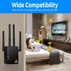 Routrar 5 GHz WiFi Extender Wireless WiFi Booster Repeater 1200Mbps Network Amplifier 802.11ac Long Range Signal Wi/Fi Repetidor