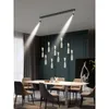 Lustres de luzes pendentes LED Modern Dining Table Kitchen Teto Candelier Sala de estar Centro Centro Home Decoração Interior Lâmpadas de iluminação