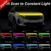 New LED Daytime Running Light Scan Starting to Constant Car Hood Decorative Light DRL Auto Engine Hood Guide Decorative Ambient Lamp