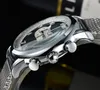 2023 Мужские часы Zeppelin Luxury Designer смотрит шесть рук стальной ремешок из нержавеющей стали мужской женской модные часы