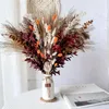 Flores decorativas 100 peças decoração boho natural fofinha secas para casa banheiro escritório