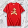 Men's T Shirts 2023 Luxury Design Shirt Man Woman Summer Cotton Short Sleeve Tops Fashion Print Cartoon Bear Blouse Men Oversized Clothes