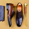 Zapatos de oficina hechos a mano DESAI, zapatos de vestir Oxford de diseño Vintage para hombres, zapatos formales de negocios con cordones, zapatos de cuero auténtico de grano completo para hombres