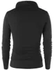 Men's T Shirts Men Stylish Slim Thermal High Collar Tshirts Top Tees Long Sleeve Knitwear Braided Rope Sweater Tops Stretch Shirt