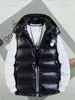 Homens moda coletes puffer jaqueta feminina inverno para baixo casaco designer com capuz fosco colete parka jaquetas homem casual zíper outerwear clássico impermeável blusão casacos