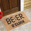 Carpets It's Beer O'Clock Welcome Mat Funny Doormats Fathers Day Personalized Gift For Dad Gifts Guys Doormat Outdoor