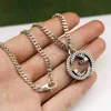 designer jewelry bracelet necklace ring horse whip pattern interlocking pendant for lovers