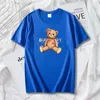 Men's T Shirts 2023 Luxury Design Shirt Man Woman Summer Cotton Short Sleeve Tops Fashion Print Cartoon Bear Blouse Men Oversized Clothes