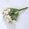 Flores decorativas 1 Bouquet Carnation realista Multi Color Artificial Flower Mother Day Professhers's Gift for Home Desktop