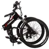 KAISDA K1 26 Zoll faltbares elektrisches Moped-Faltrad Mountainbike 500-W-Motor SHIMANO 7-Gang-Umwerfer LCD-Display 10,4-Ah-Batterie Maximale Geschwindigkeit 25 km/h – Schwarz