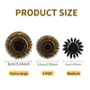 Hair Brushes Professional High Quality 63 mm Boar Bristle Hair Wood Round Brush Long Hair Styling Comb Curly And Straight Hairdressing Comb 230529