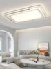 Ceiling Lights 2023 White Led Lamp For Living Room Bedroom Study Home Modern Rectangle Bright Chandelier Lighting With Remote Control
