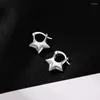 Boucles d'oreilles créoles arrivées 925 argent aiguille Piercing étoile boucle d'oreille pour femmes filles fête mariage bijoux Eh656