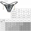 Slip Mutandine M / L / XL Plus Size Mutandine di pizzo Donna Lingerie sexy Biancheria intima erotica Con apertura sul cavallo Perizoma per sesso Slip trasparenti con ciondolo J230530