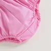Kleidungssets für Neugeborene, Mädchen, Sommerkleidung, 0–2 Jahre, kurzärmeliges Oberteil mit Blumenmuster und einfarbige Shorts, 2-teiliges Outfit