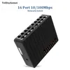 Kontrola 16 Port 10/100 Mbps Przełącznik sieciowy Fast Ethernet Smart Switcher Wysoka wydajność RJ45 Hub Internet Rozdzielacz internetowy