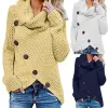 QNPQYX Nuove Donne Pullover Lavorato a Maglia Manica Lunga O Collo Solido Ragazza Pullover Top Camicetta Camicia Pullover Inverno Abbigliamento Donna Taglie Forti 5XL