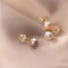 Stud La Monada Orecchini a bottone in vera perla per donna Orecchini in argento 925 Piccoli orecchini di perle naturali d'acqua dolce Orecchini a bottone in argento 925 Ragazze J230529