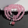 Bracelet en perles d'opale en cristal 6 couleurs 8mm trois cercles bracelet de bijoux haut de gamme pour femmes pour la radioprotection
