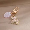 Fashion Balloon Dog Keychain Pendants Cartoon Plastic Harts Letter Animalchains smycken Tillbehör gåva i bulk