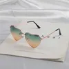 Designer-Sonnenbrillen für Damen, New Love Sonnenbrille, Damen-Sonnenbrille, Pfirsich-Herz, Ozean-Stück, Strandurlaub, Trauzeuge, Gruppe, Hip-Hop, lustige Sonnenbrille