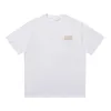 Designer Tide Men's T Shirts Top Chest Letter Paula's Ibiza tryck kort ärm High Street Löst överdimensionerad avslappnad par T -skjorta 100% Pure Cotton Tops för män kvinnor